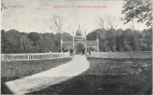 uk41468 entry to dromana demesne ireland real photo