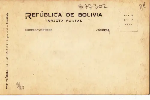 B77302 Boote Bateaux Bolivien Scan Front/Back Bild