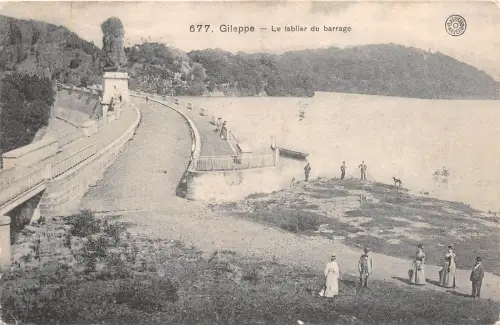 BR40118 gileppe le tablier du barrage belgien Belgien