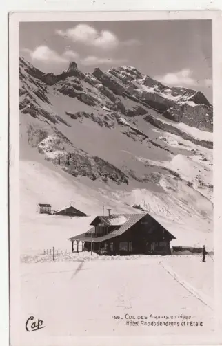 BF26414 col des aravis en hiver hotel rhododendrans et france front/back image