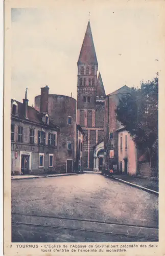 BF26018 turnus l eglise de l abbye de st philibert france front/back image