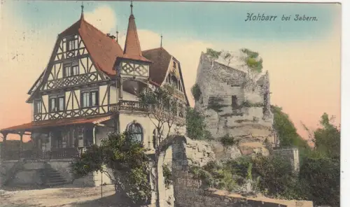 B81227 hohbarr bei zabern saverne france front/back image