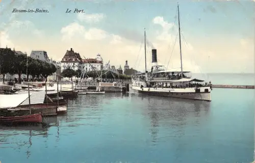 BR42485 Evian les bains le port ship bateaux france