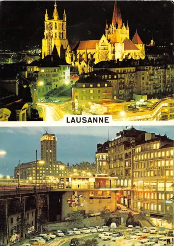 B53297 Lausanne La Cathedral et le Grand Pont multi vues switzerland