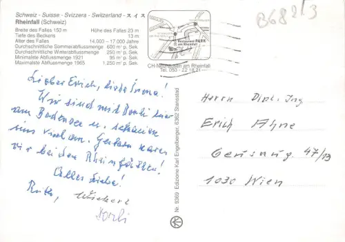 B68213 Rheinfall Schweiz