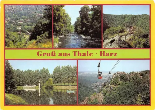 BG10221 gruss aus thale harz cable train germany