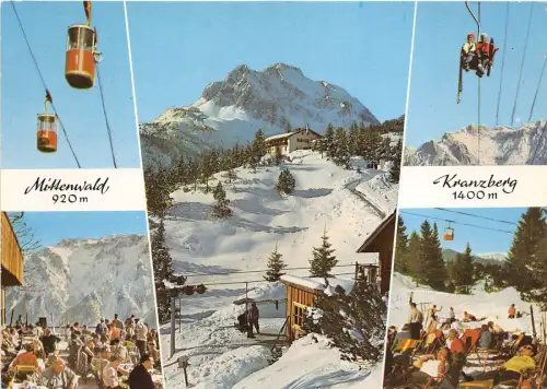 BG10204 Mittenwald Kranzberg Seilbahn Ski Germany
