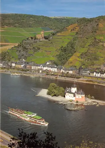 BG10757 kaub am rhein Schiffsbateaux Germany