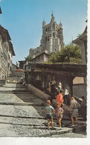 BF29655 lausanne la catehrale switzerland front/back image