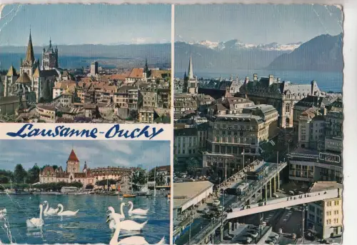 BF23997 lausanne ouchy cathedrale port d ouchy switzerland front/back image