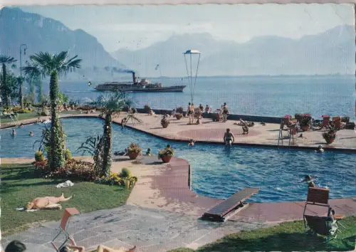 BF24018 montreaux la piscine du casino switzerland front/back image