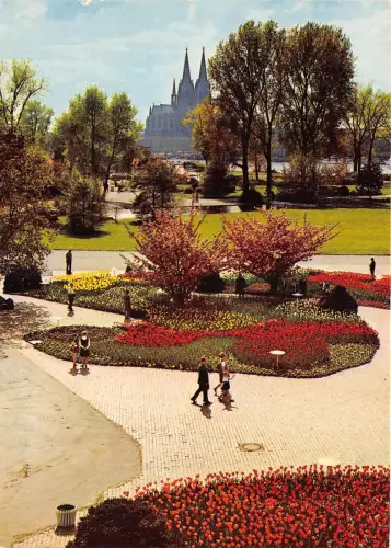 BG12773 koln am rhein rheinpark und dom germany