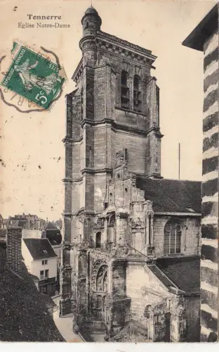 BF12262 eglise notre dame tonnerre france front/back image TCV