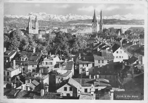 BF34332 Zürich Die Alpen Schweiz Front/Back Scan