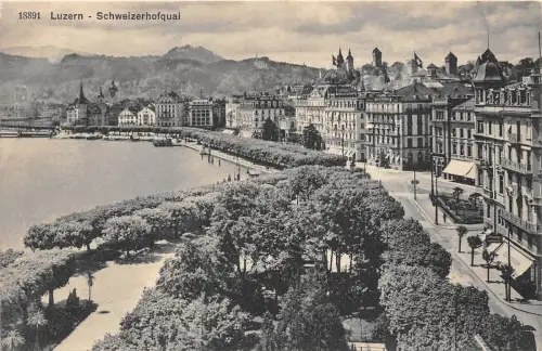 BF34494 luzern schweizerhofquai switzerland front/back scan