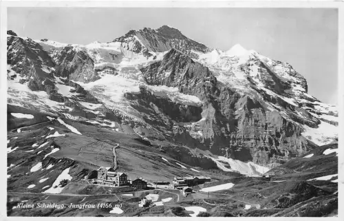 B4385 Schweiz Kleine Scheidegg Jungfrau 1937 Front/Back Scan