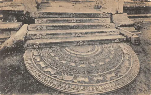 br106400 Mondstein und Stufen Anunradhapura Ceylon Sri Lanka