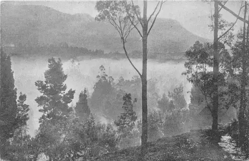 br106399 Sonnenaufgang mit Wolken im Tal Ceylon Sri Lanka