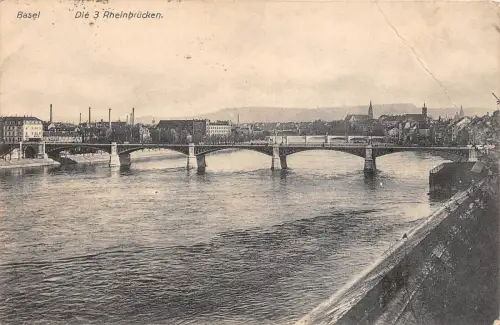 Br34470 Basel Die Rheinbrücke Schweiz