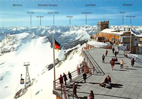 BR85537 Zugspitze Münchnerhaus mit Gipfelterrasse Schweiz Ski