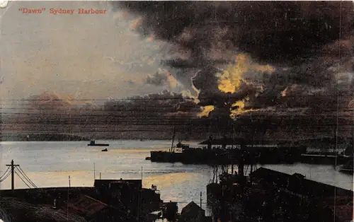 br104510 dawn sidney harbour australia