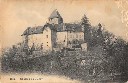 B107717 Frankreich Schloss Chateau de Blonay, Schloss Echtfoto UK