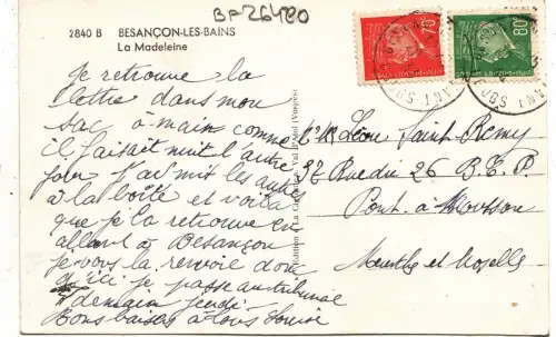BF26480 besancon les bains la madeleine france front/back image