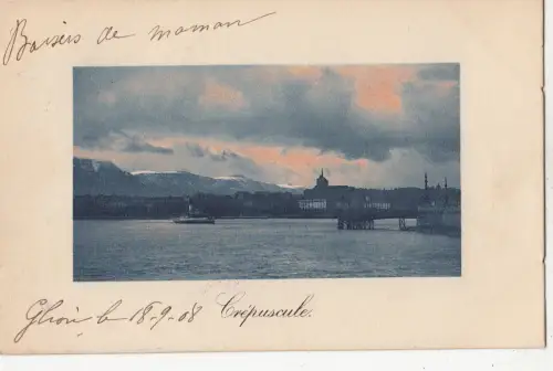 BF16579 Geneve Crepuscule Schweiz Vorder-/Rückbild