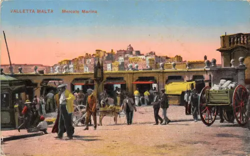B92664 valletta malta mercato marina typen folklore