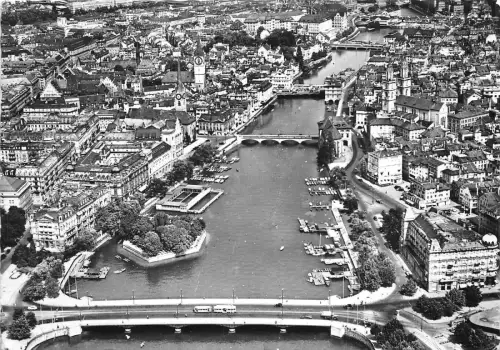 BG31005 zurich quaibricke mit blick auf die limmat switzerland CPSM 14,5x10cm