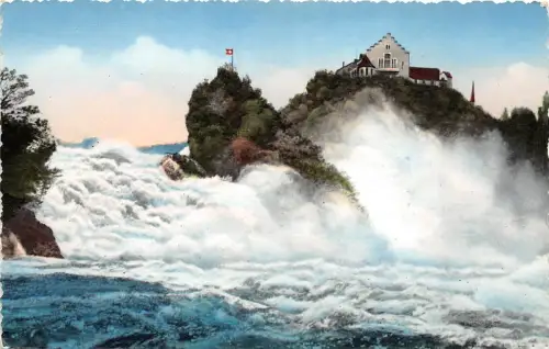 BG30319 rheinfall und schloss laufen switzerland CPSM 14x9cm