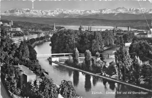 BG30341 zurich limmat sihl und die glarneralpen switzerland CPSM 14x9cm