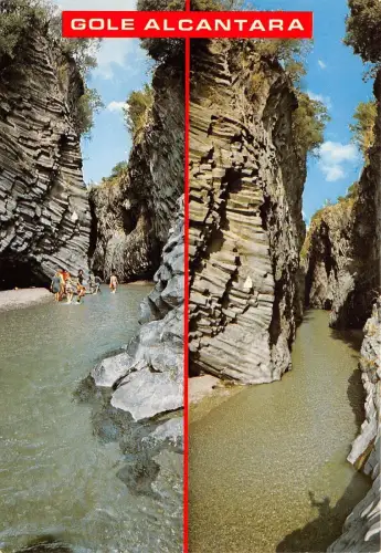 B68966 Gole Alcantara taormina italy