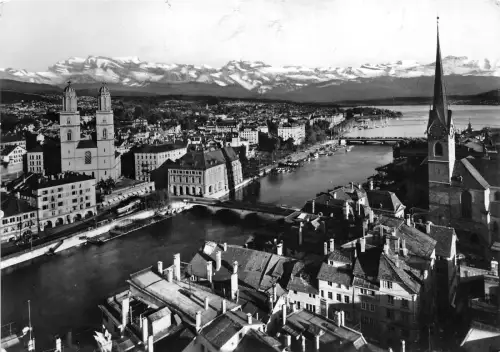 BG31234 zurich mit glarneralpen switzerland CPSM 14,5x10cm