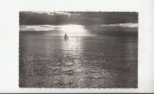 BF32931 coucher de soleil sur le lac leman switzerland front/back image