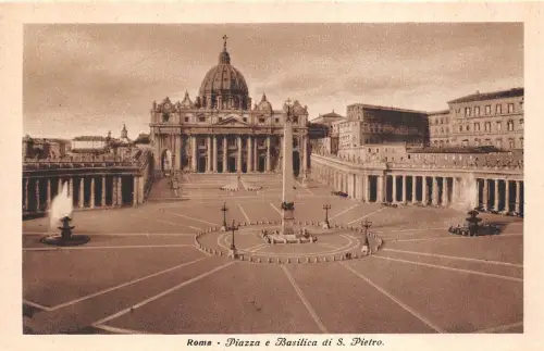 B93429 roma piazza e basilica di s pietro italy