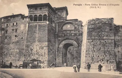 B94533 perugia porta urbica etrusca o d augusto italy