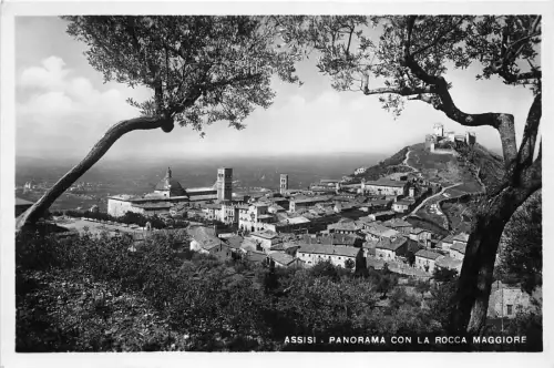 BR10759 Assisi Panorama con la rocca Maggiore italy