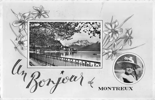 B98241 un bonjour de montreux Echtfoto Schweiz