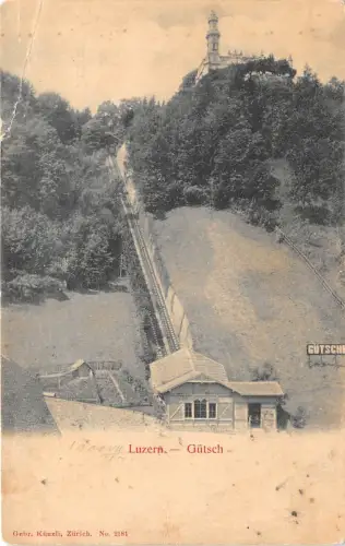 B0848 Schweiz Luzern Gutsch 1900 Front/Back Scan