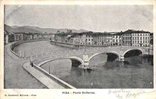 B94434 pisa ponte solferino italy