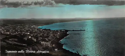 BR27905 Tramonto sulla Riviera Adriatica 5x3cm italy