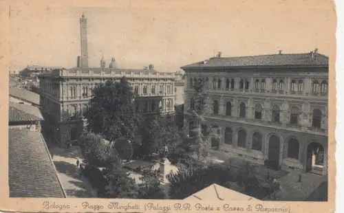 B79398 bologna piazza minghetti italy front/back image