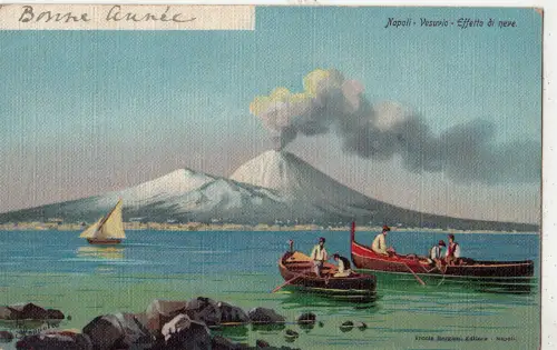BF16815 napoli vesuvio effeto di neve ship italy front/back image