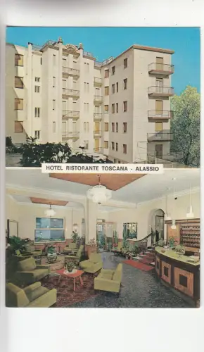 BF29071 hotel ristorante toscana alassio italy front/back image