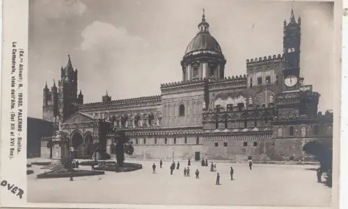 BF16733 palermo sicilia la cathedrale vista dall alte italy front/back image
