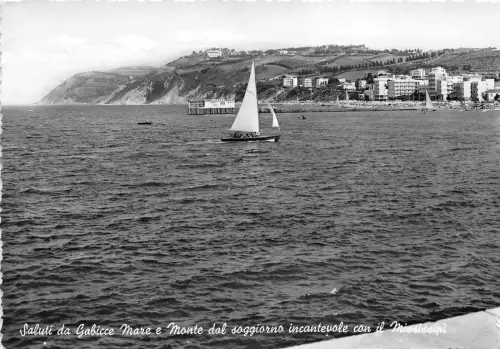 BG3124 saluti da gabicce mare e monte del soggiorna CPSM 15x9,5cm italy