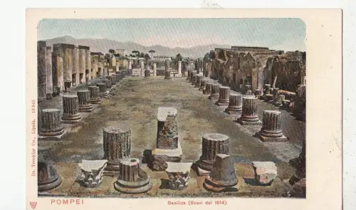 BF19210 Pompei Basilika Scavi del 1814 Italien Vorder-/Rückbild