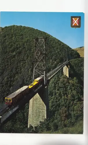 BF30396 cerdagne 66 le pont suspendu train france front/back image