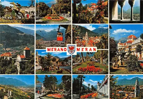 BG17700 Meran Seilbahn Multi Views Italien